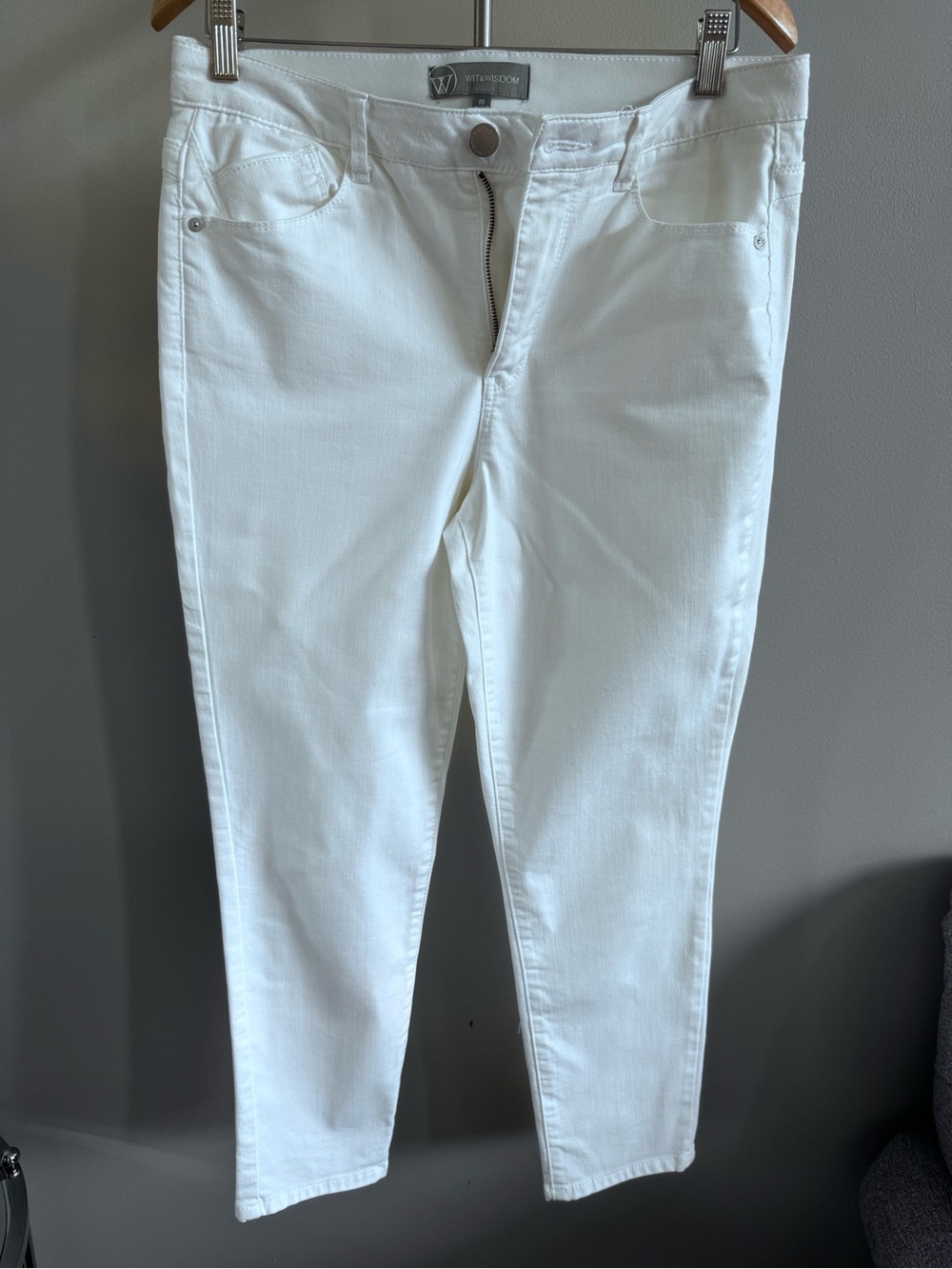 Wit & Wisdom White Skinny Jeans Size 10
